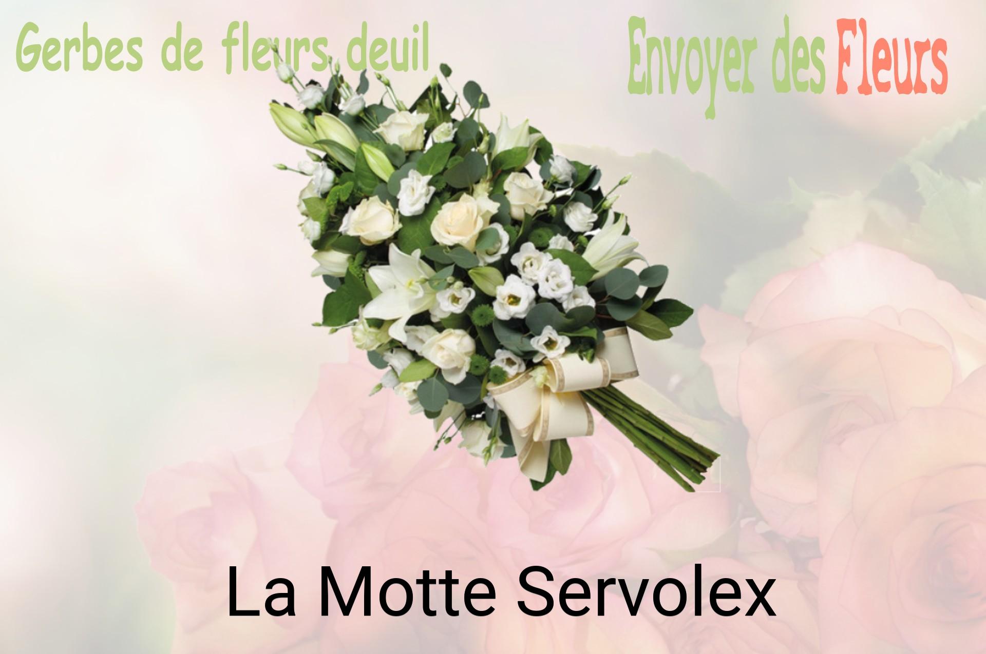 Gerbe de fleurs de deuil livrée à La Motte-Servolex